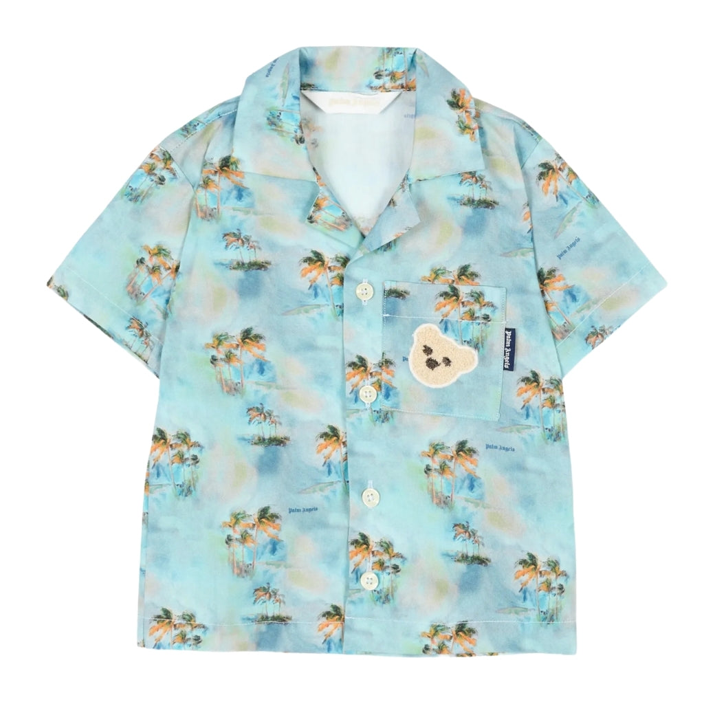 Palm Angels Kids Palms Bowling Shirt