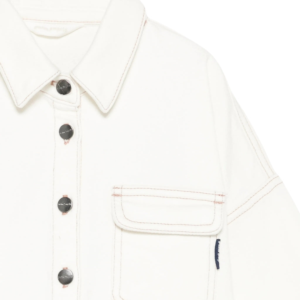 Palm Angels Kids Overshirt Cropped
