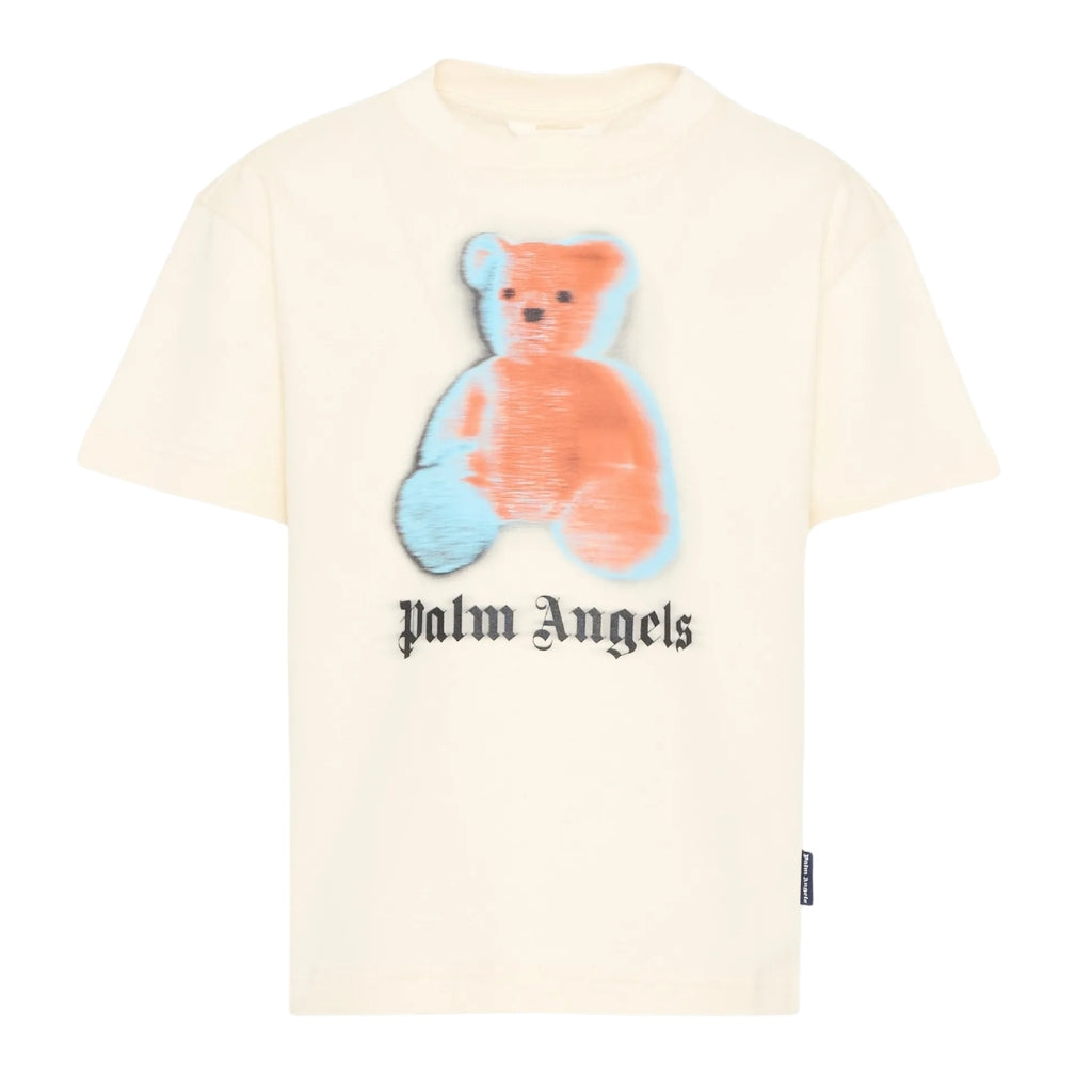 Palm Angels Kids Pa Blurred Bear Tee