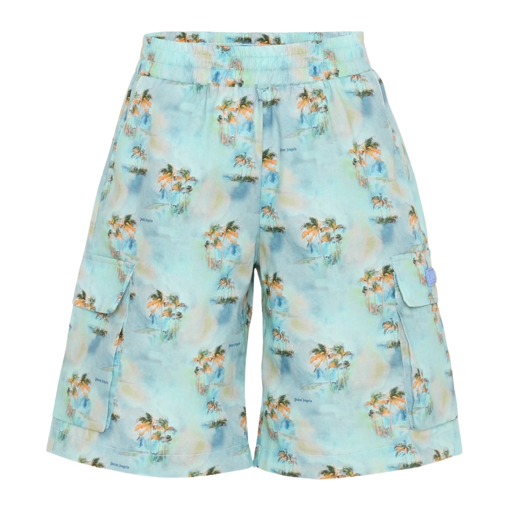 Palm Angels Kids Palms Cargo Shorts