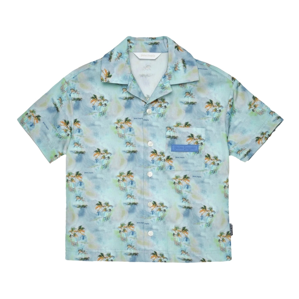 Palm Angels Kids Palms Bowling Shirt