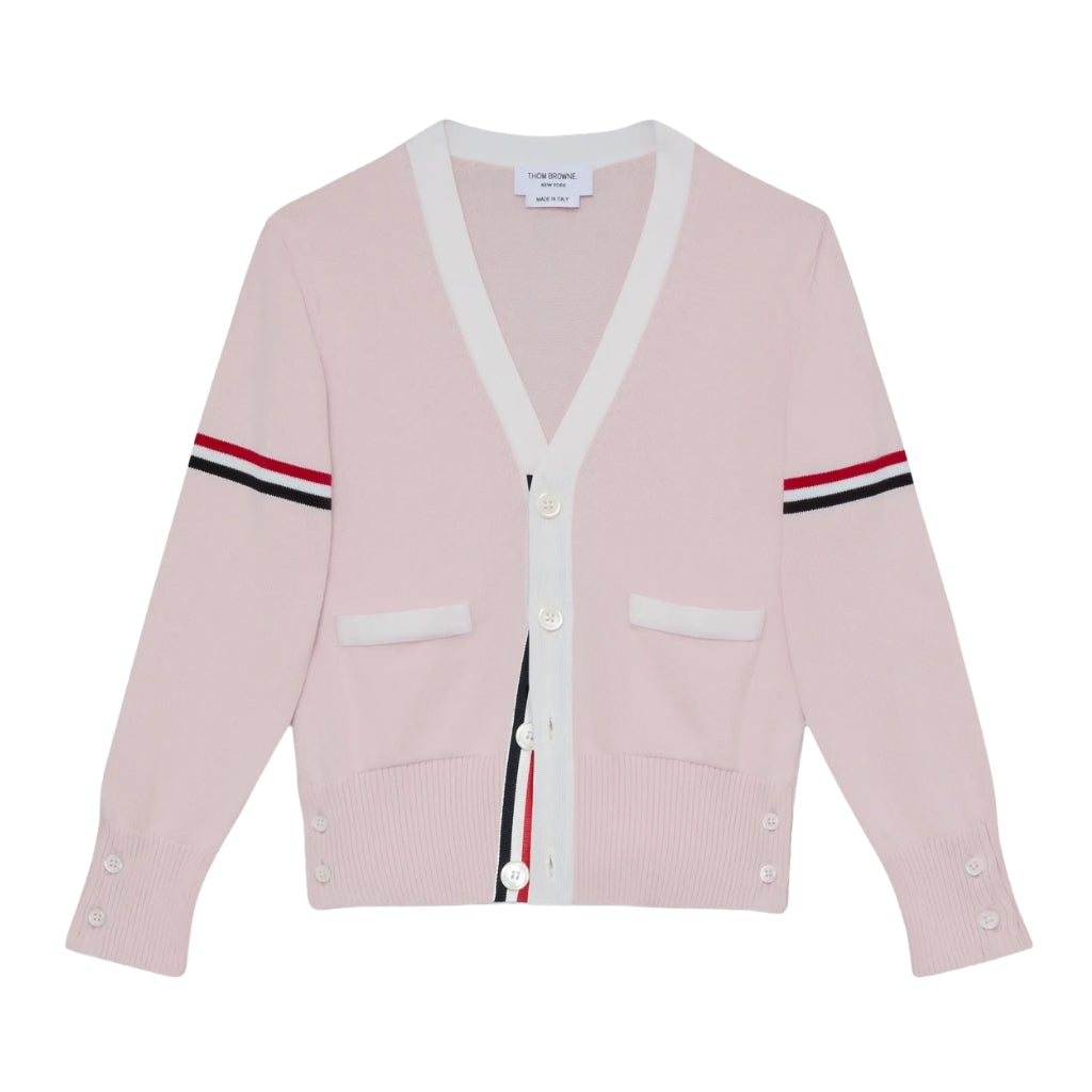 Thom Browne Kids V-Neck Cardigan