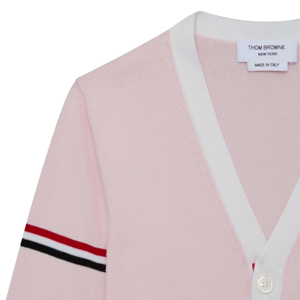 Thom Browne Kids V-Neck Cardigan