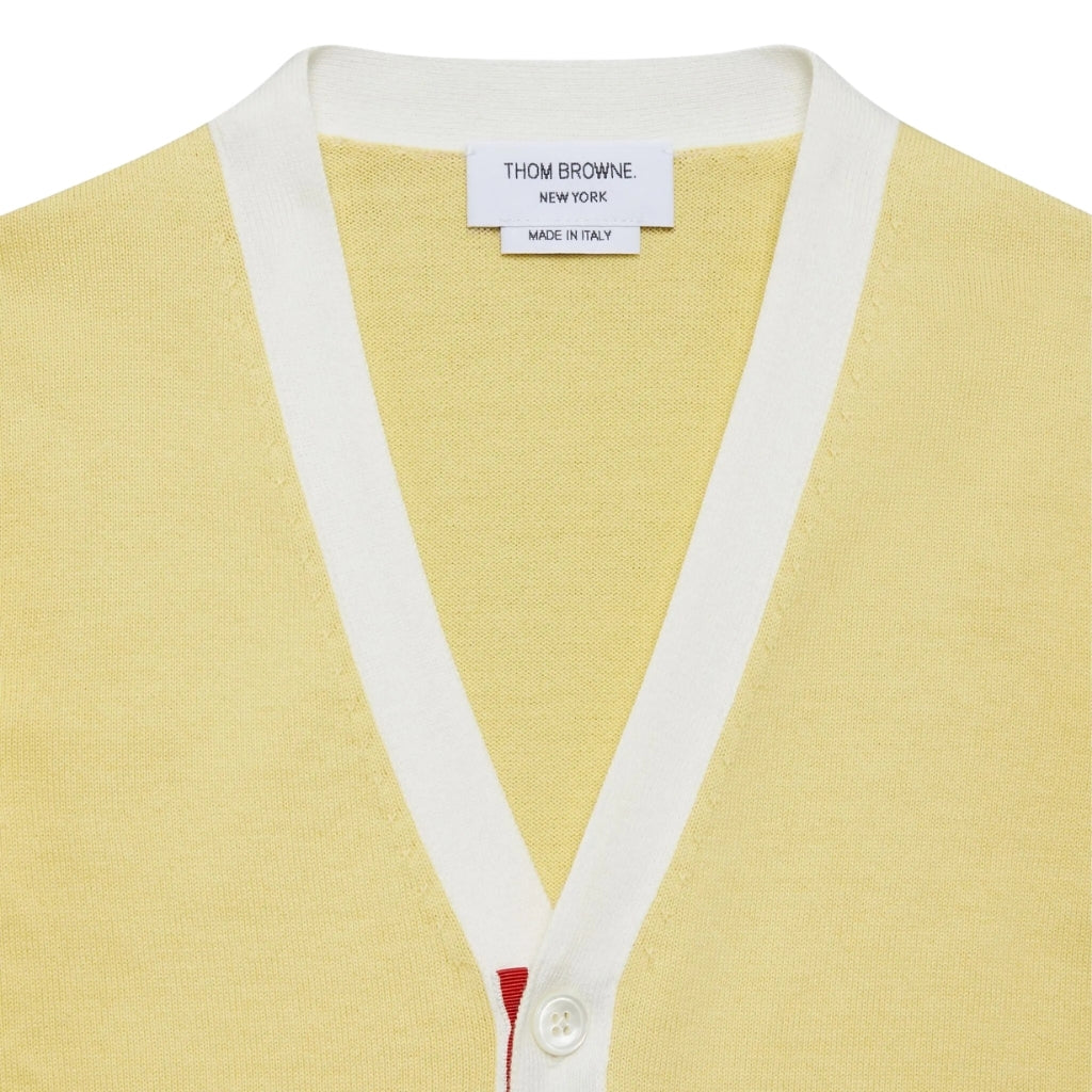 Thom Browne Kids V-Neck Cardigan