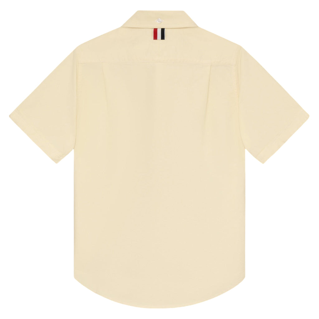 Thom Browne Kids Round Collar Oxford Shirt