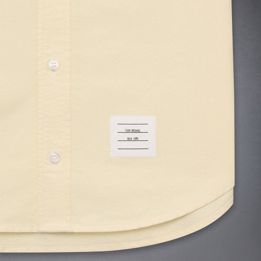 Thom Browne Kids Round Collar Oxford Shirt