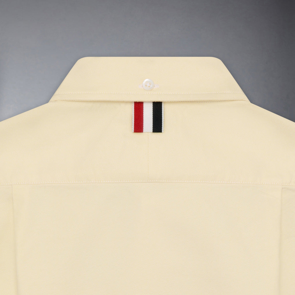 Thom Browne Kids Round Collar Oxford Shirt