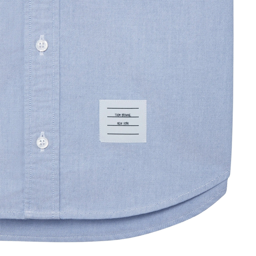 Thom Browne Kids Round Collar Oxford Shirt