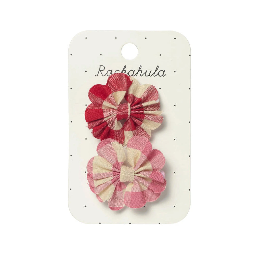 Rockahula Kids Scalloped Gingham Bow Clips