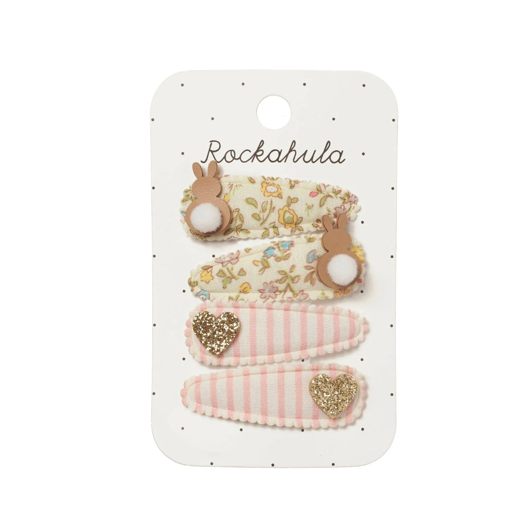 Rockahula Kids Petal Bunny Fabric Clip Set
