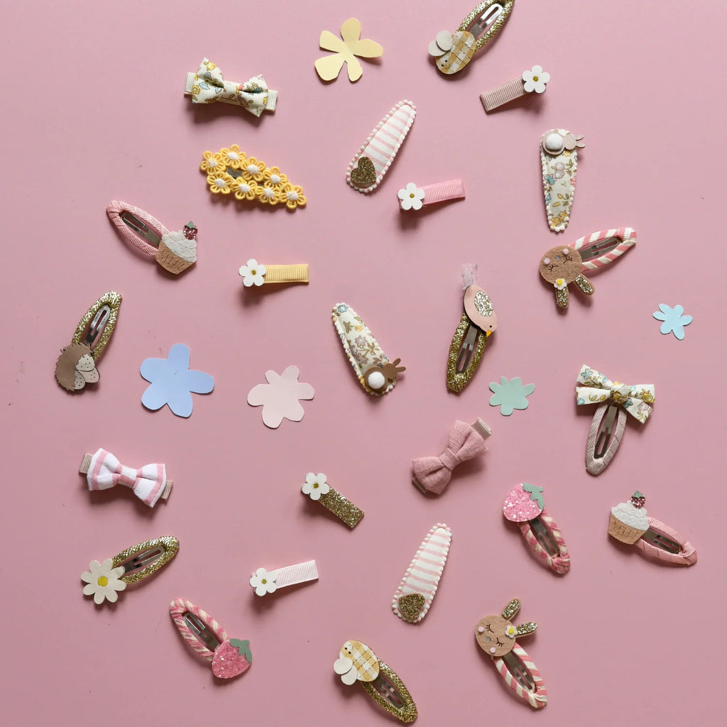 Rockahula Kids Petal Bunny Fabric Clip Set