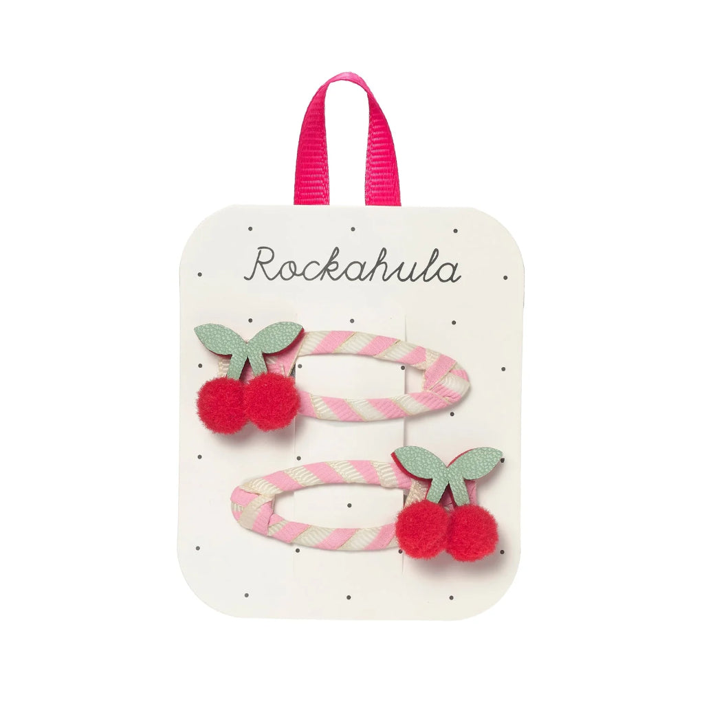 Rockahula Kids Cherry Kiss Stripy Clips