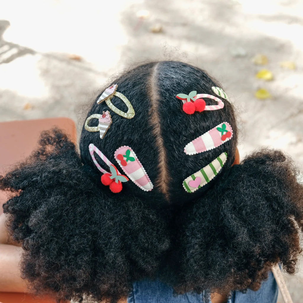 Rockahula Kids Cherry Kiss Stripy Clips
