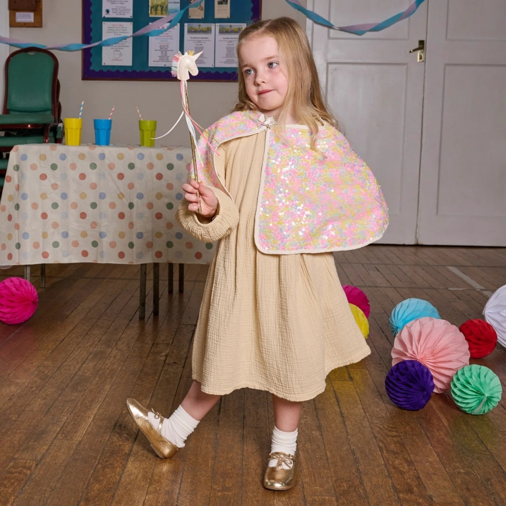 Rockahula Kids Pastel Rainbow Sequin Cape