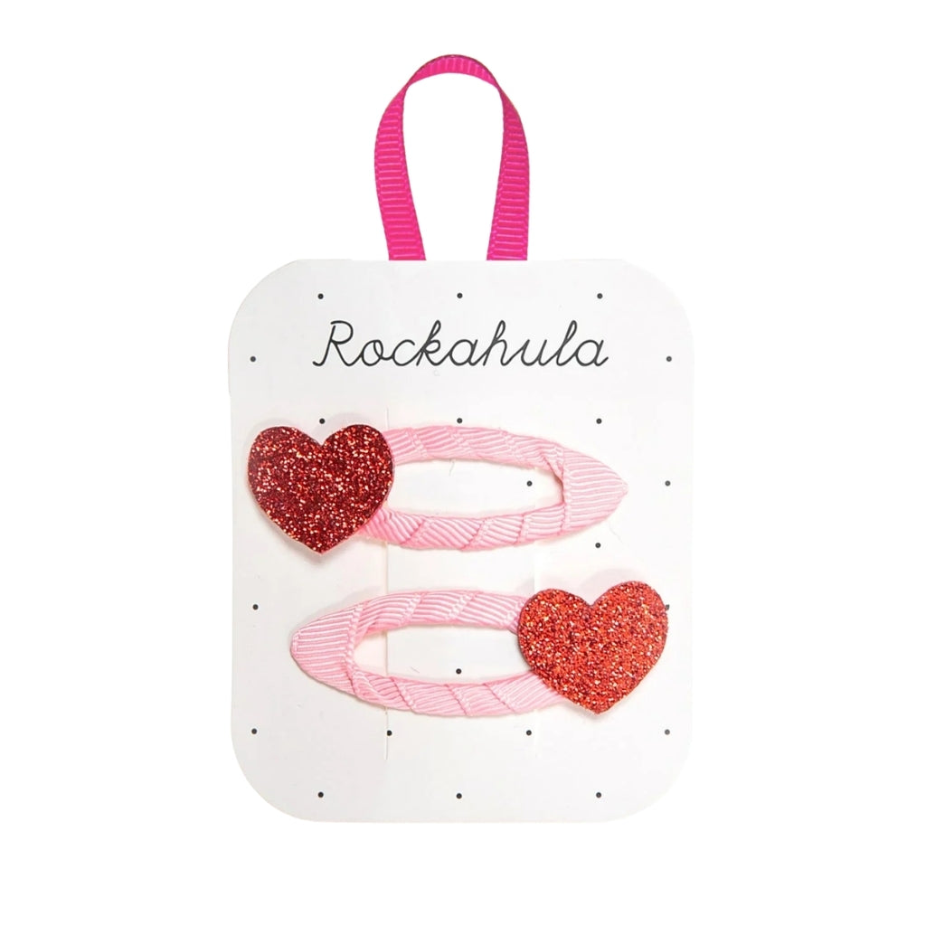 Rockahula Kids Love Heart Glitter Clips