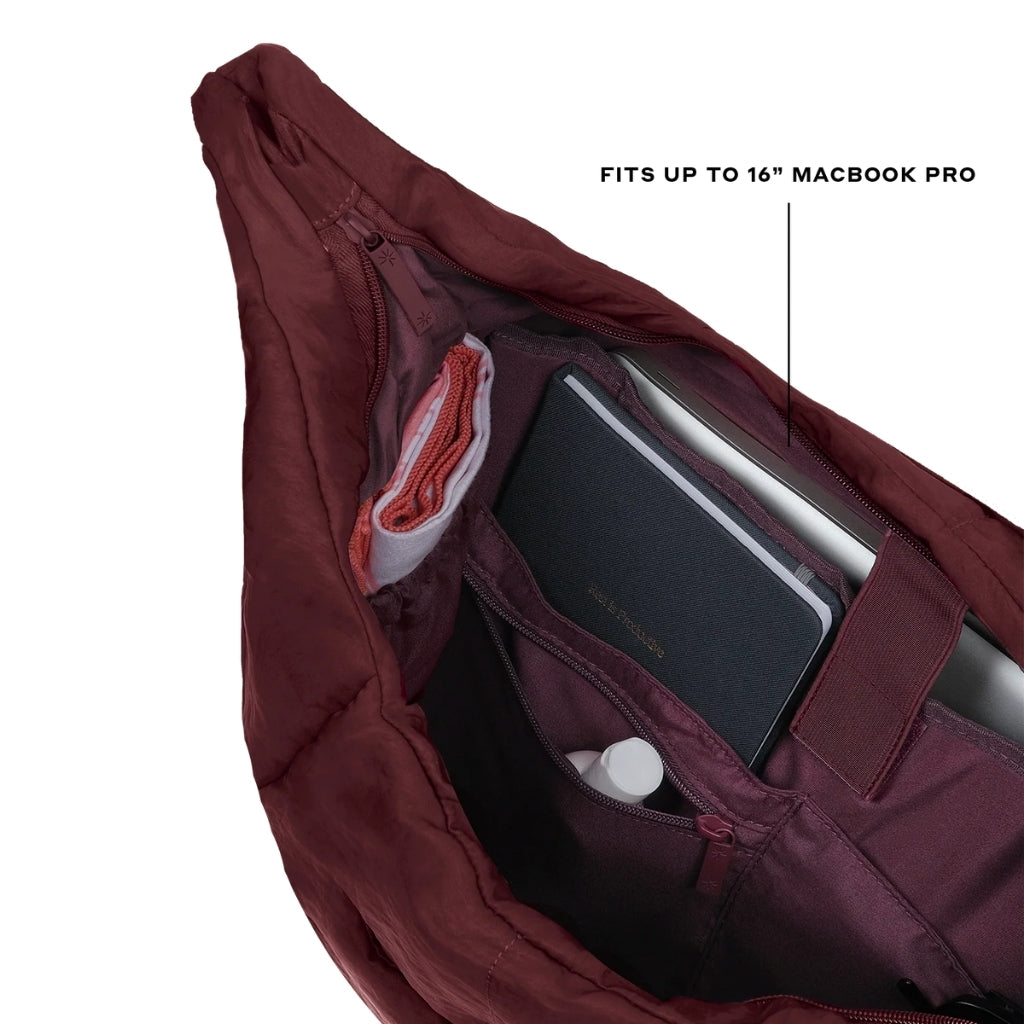 The Paper Bunny Puffer Carryall (Wine)