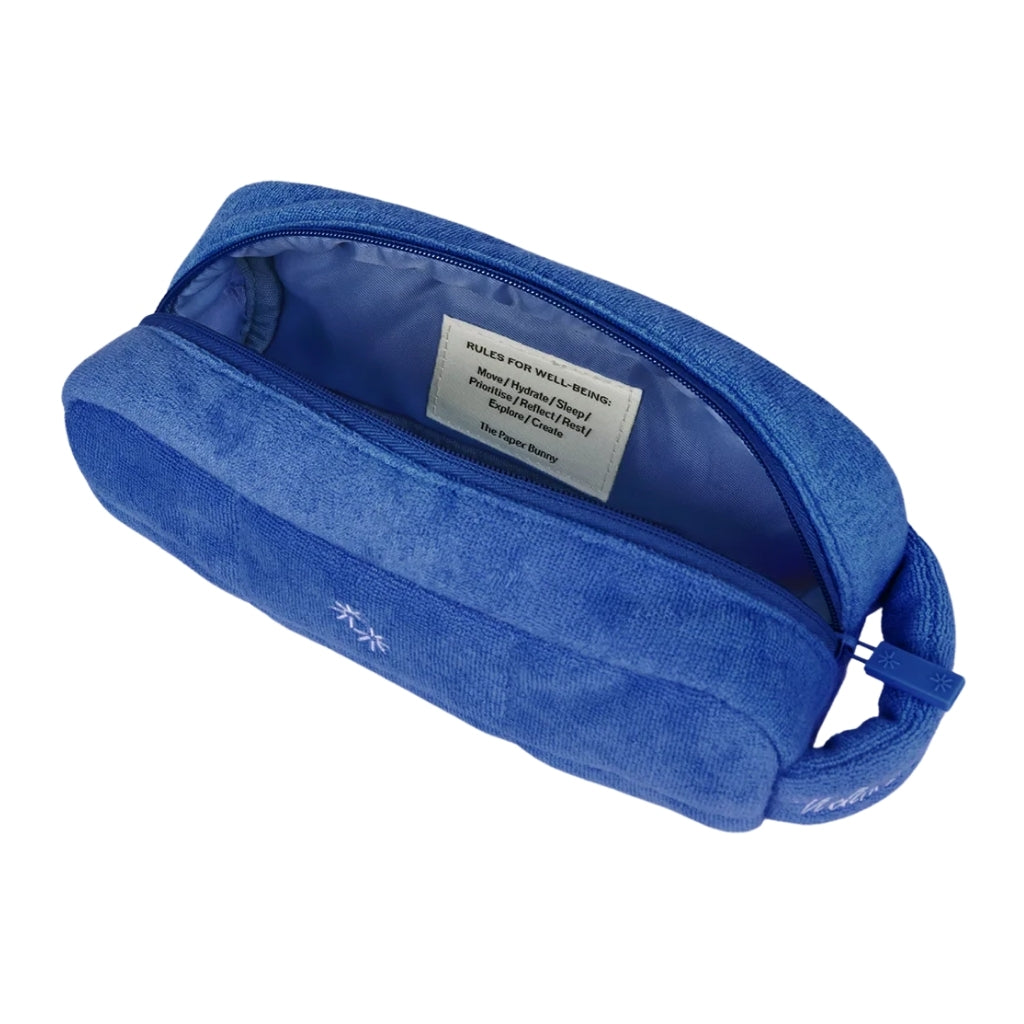 The Paper Bunny Mini Pillow Pouch (Terry Azure)