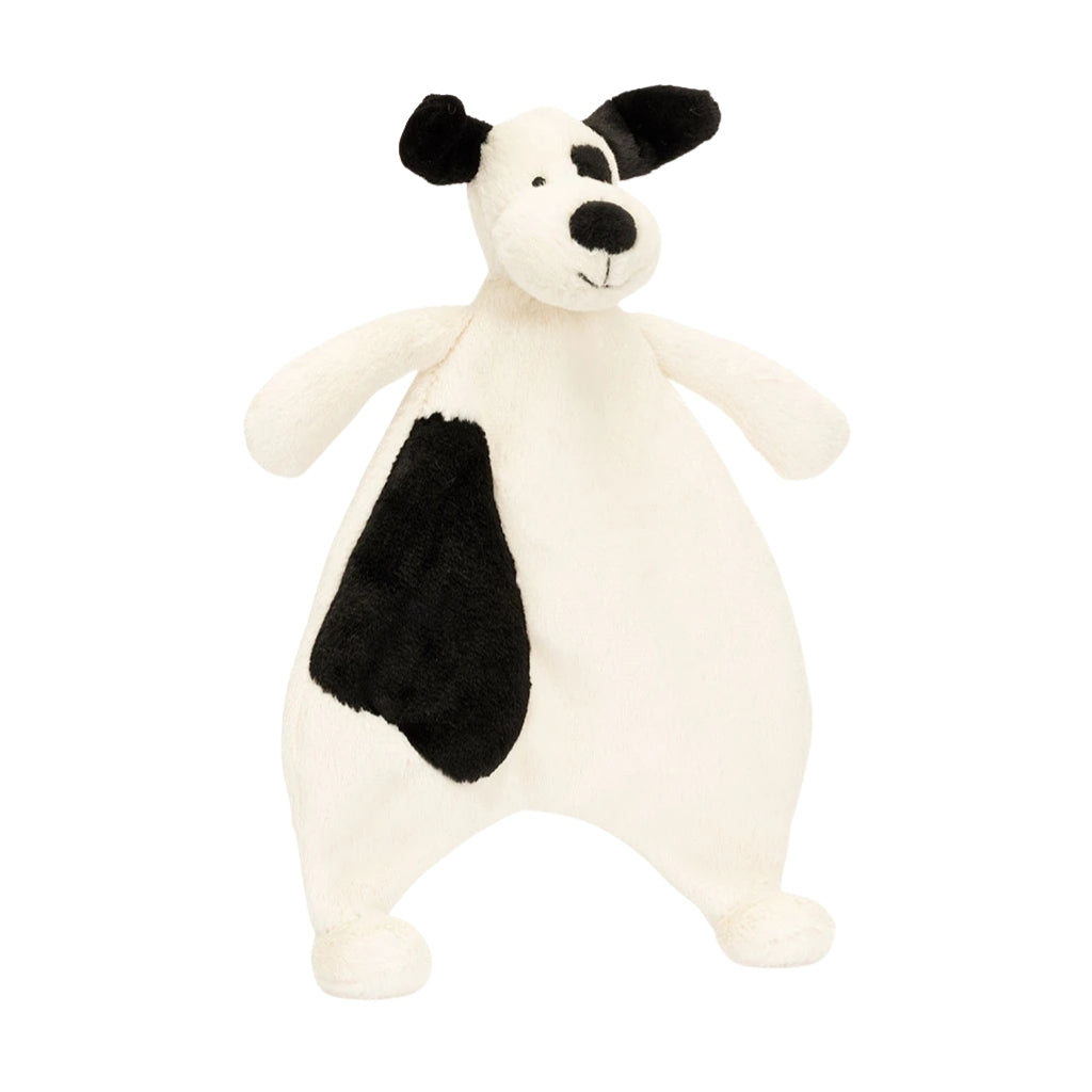 Jellycat Bashful Black & Cream Puppy Comforter