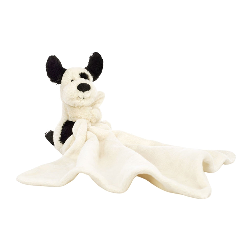 Jellycat Bashful Black & Cream Puppy Soother