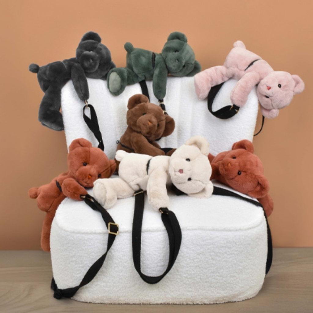 Doudou et Compagnie Pink Teddy Bear Shoulder Bag