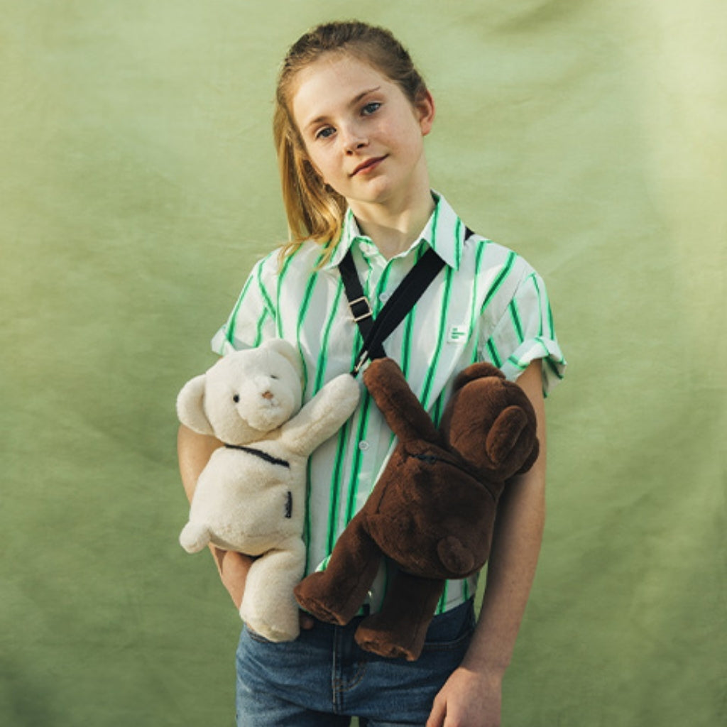Doudou et Compagnie Pink Teddy Bear Shoulder Bag