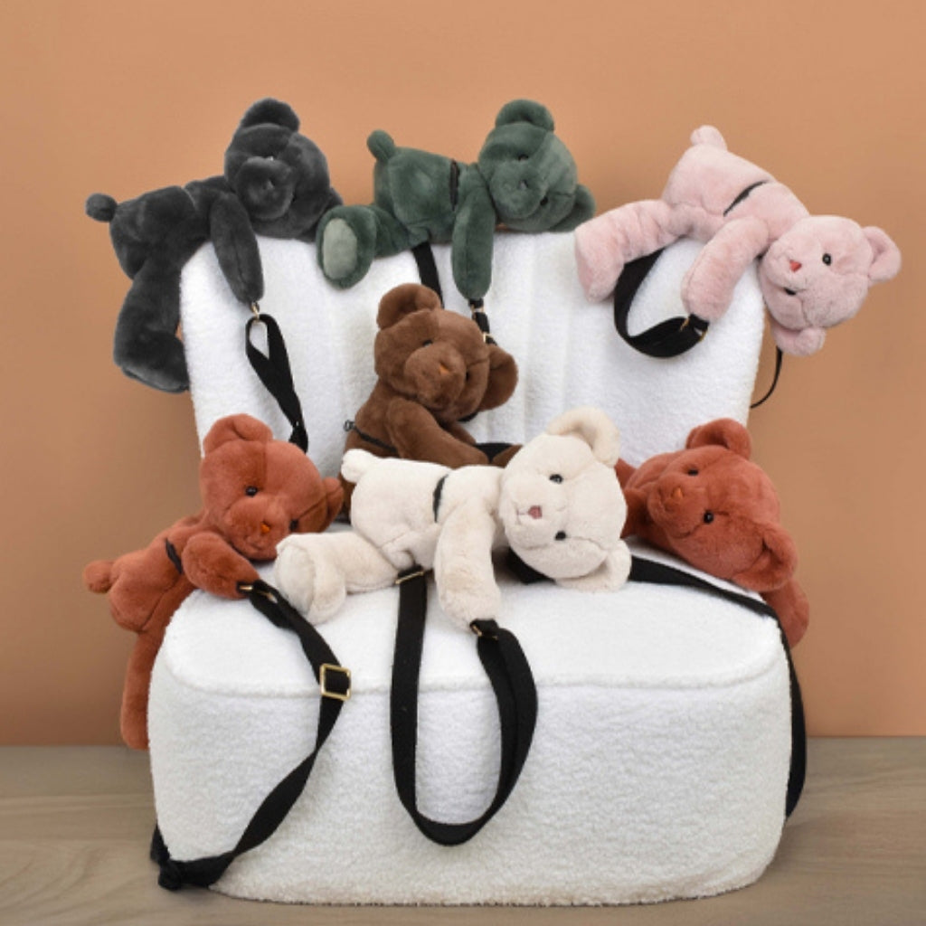 Doudou et Compagnie Black Teddy Bear Shoulder Bag