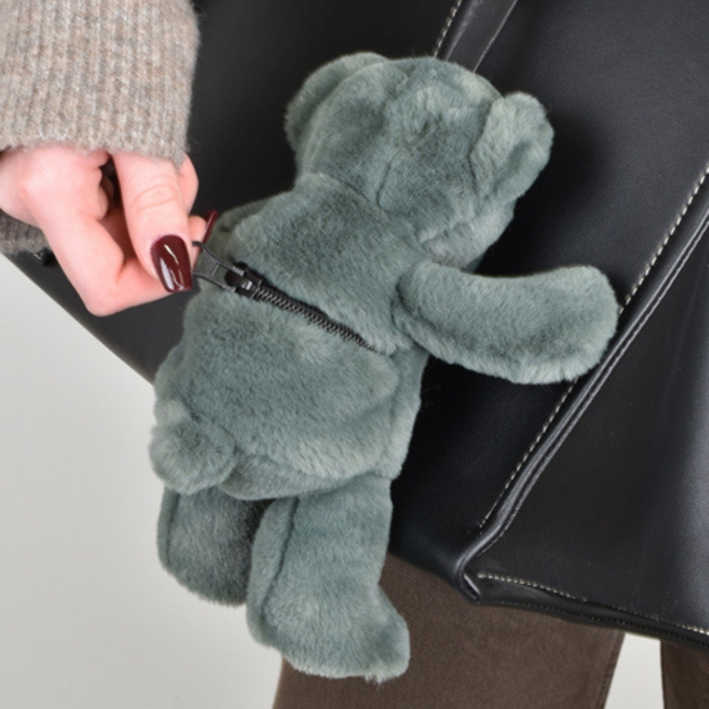 Doudou et Compagnie Teddy Bear Bag Charm - Green