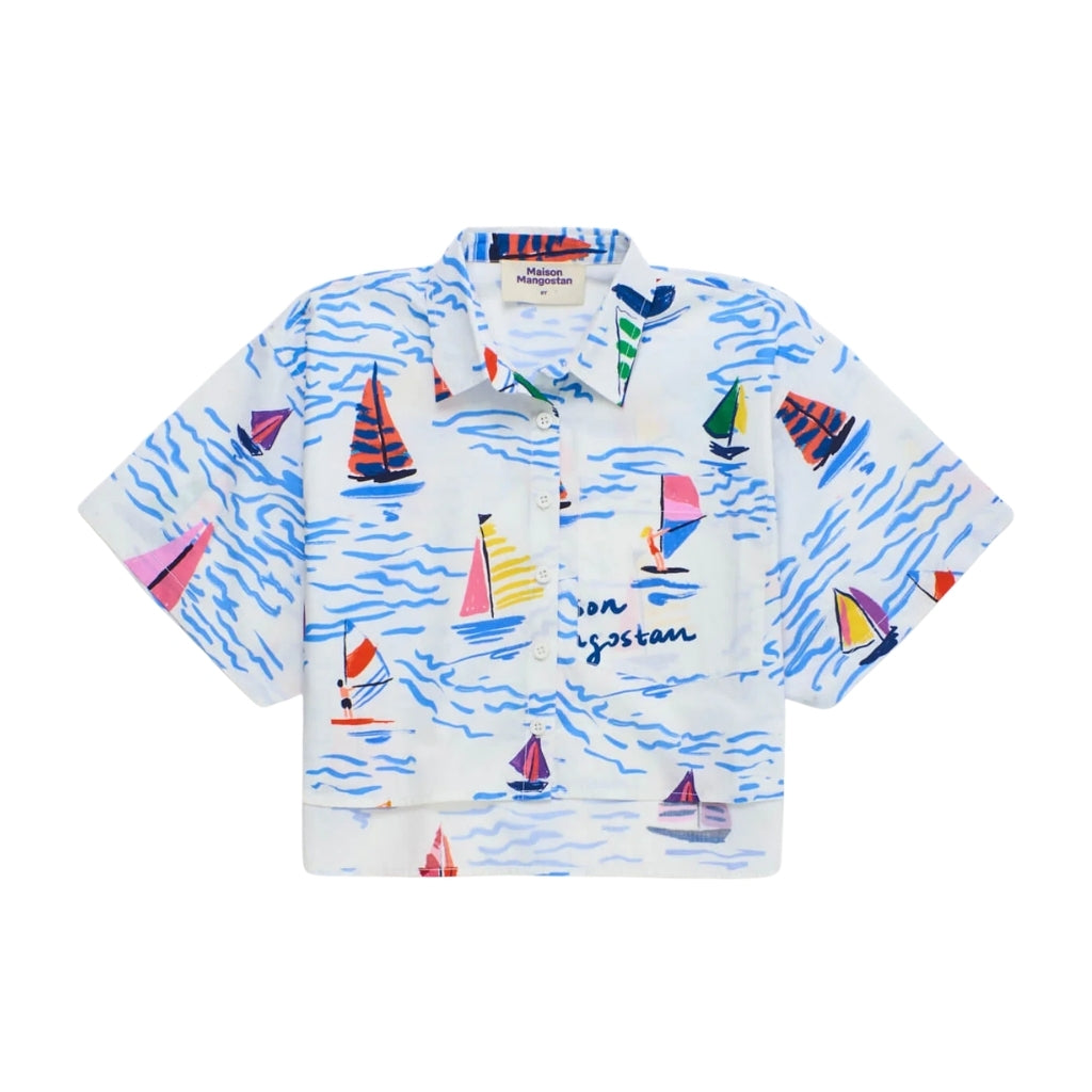 Maison Mangostan Barcos Cropped Shirt
