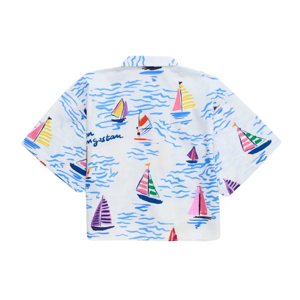 Maison Mangostan Barcos Cropped Shirt