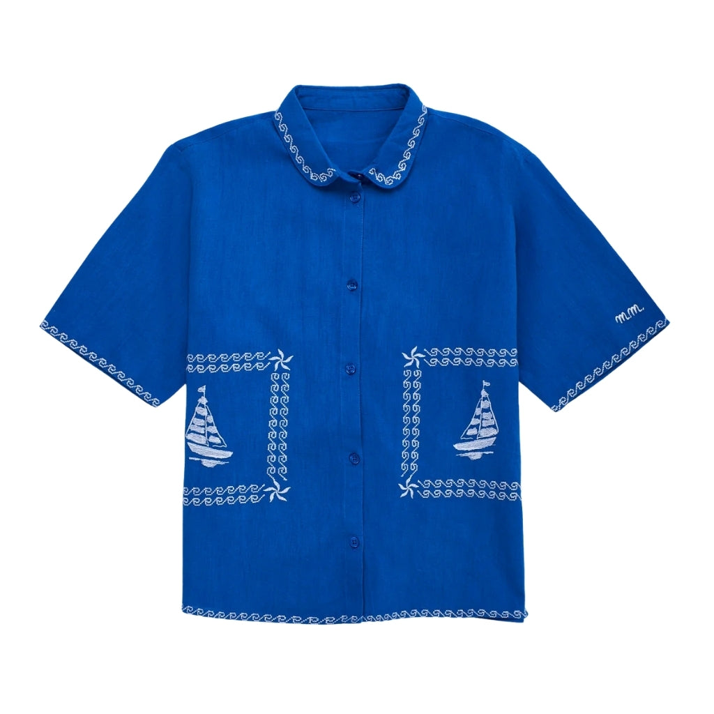 Maison Mangostan Barcos Embroidered Shirt