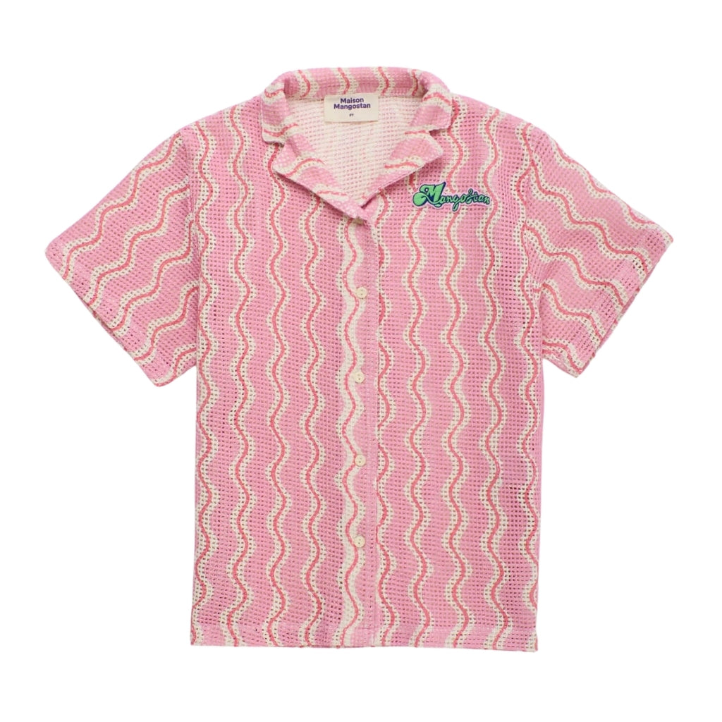 Maison Mangostan Wavy Mesh Shirt