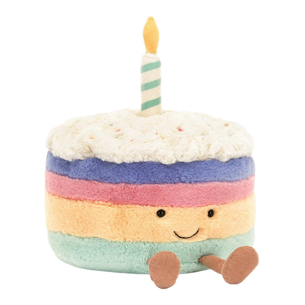 Jellycat Amuseables Rainbow Birthday Cake