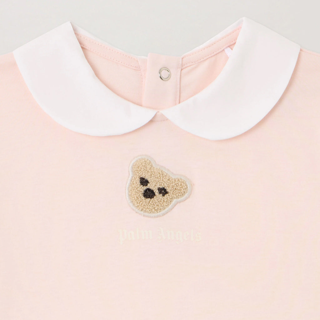 Palm Angels Kids Bear Patch Ballon Dress