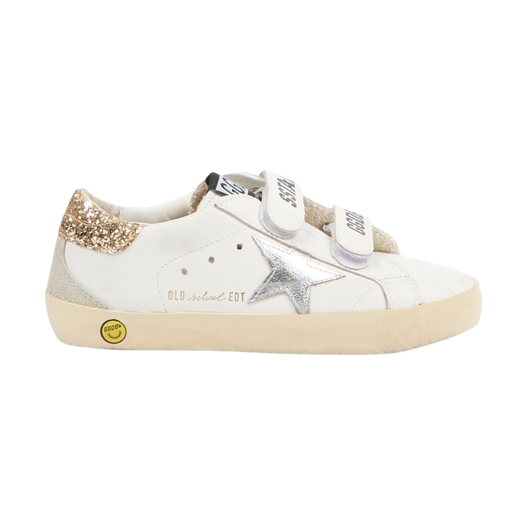 Golden Goose Old School Leather Upper Laminated Star Glitter