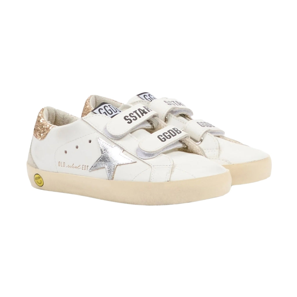 Golden Goose Old School Leather Upper Laminated Star Glitter