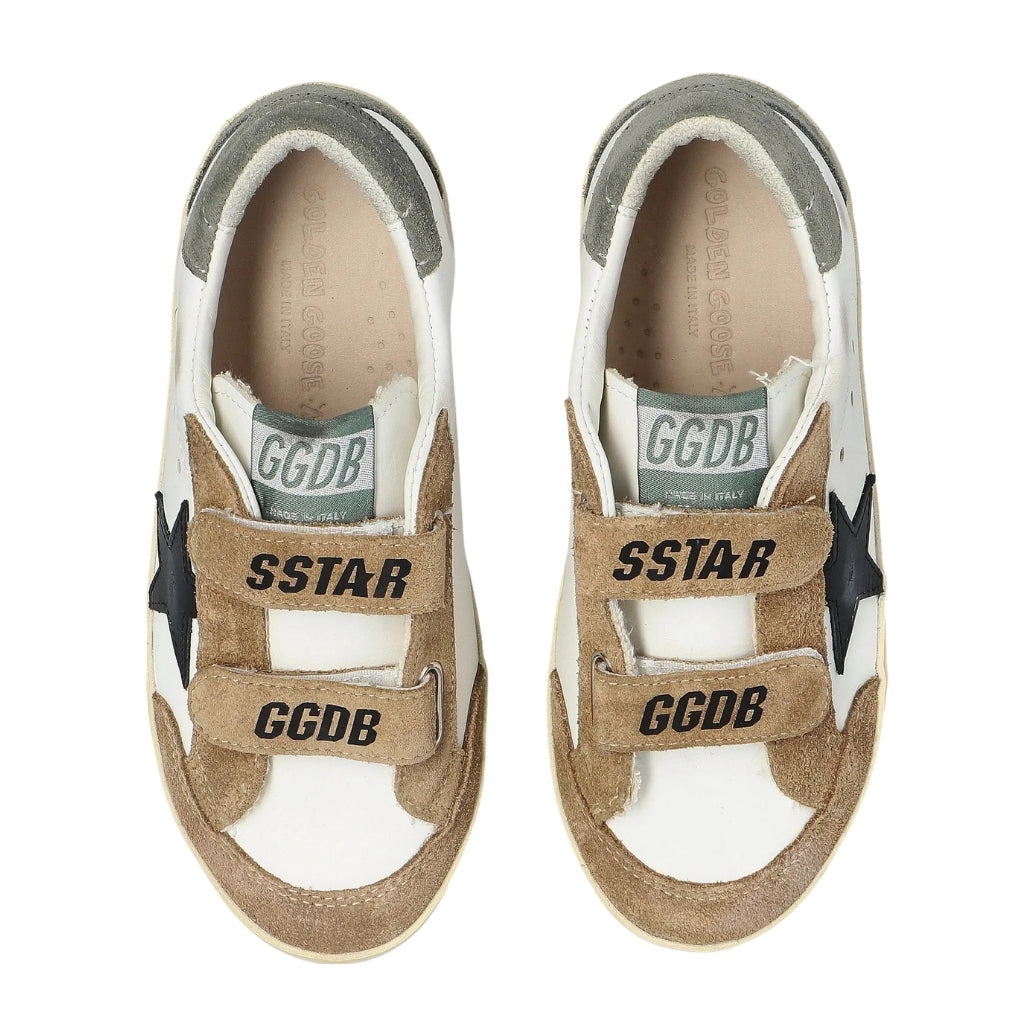 Golden Goose Old School Leather Upper and Star Suede