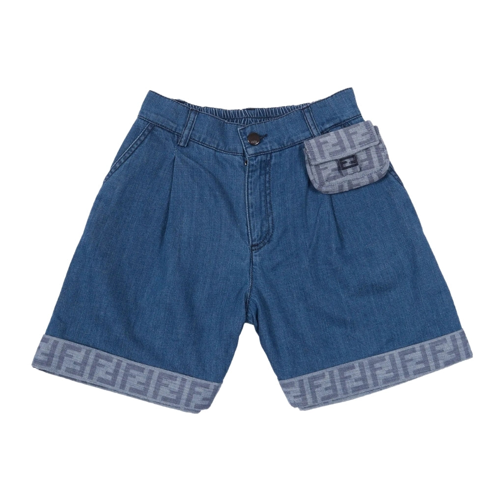 Fendi Kids Belt Loops Shorts