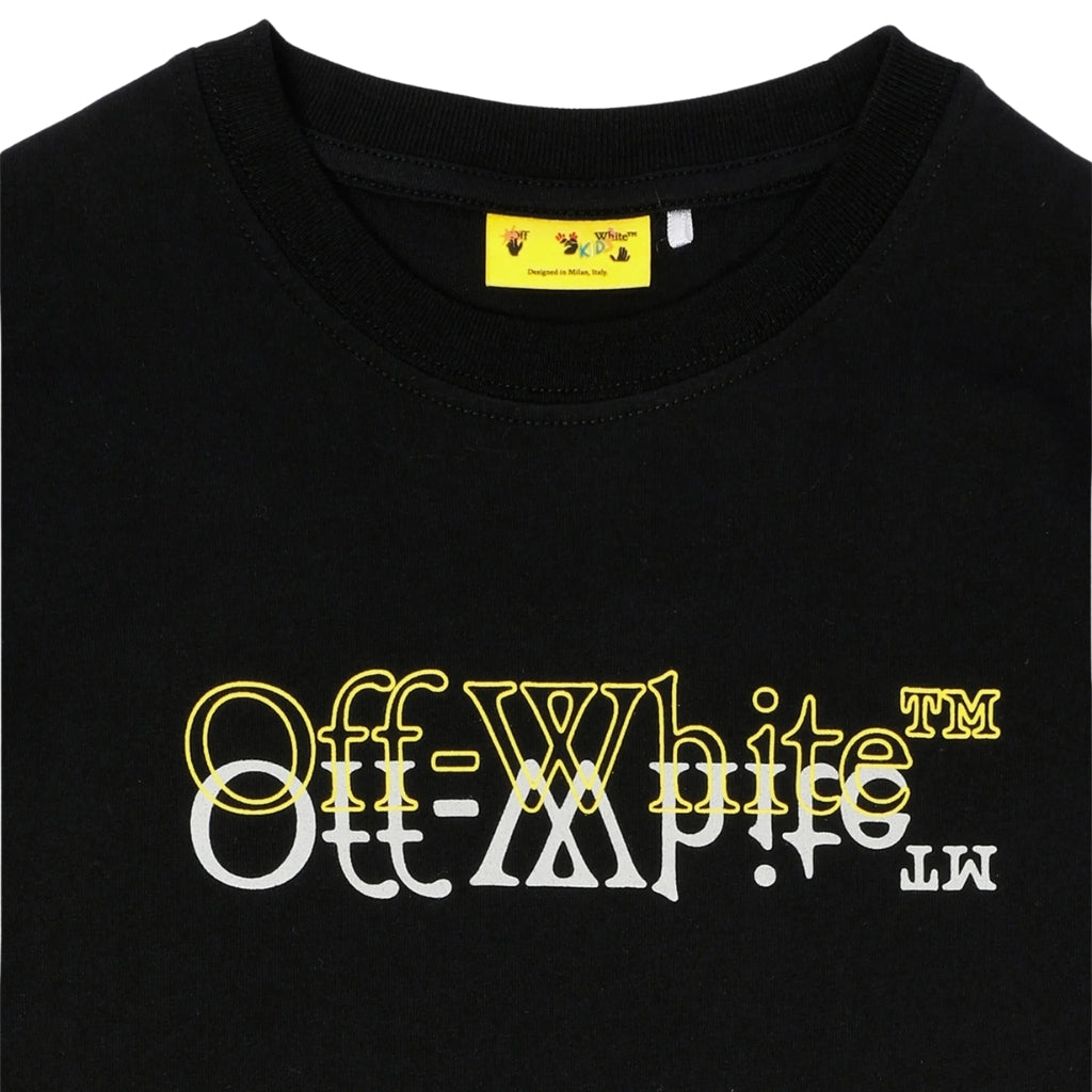 Off-White Kids Big Bookish Double Tee L/S