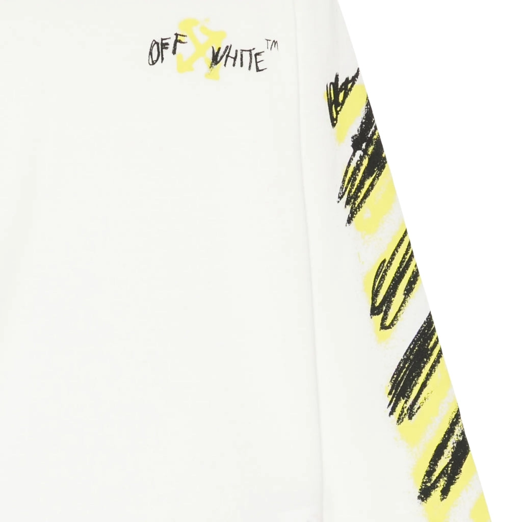 Off-White Kids Diag Spray Tee L/S
