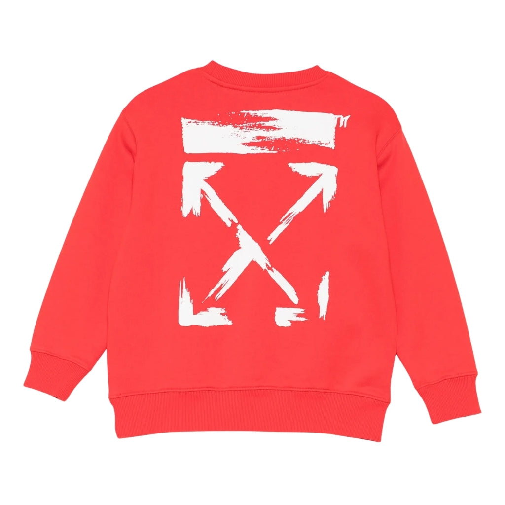 Off-White Kids Arrow Paint Crewneck Sweatshirt