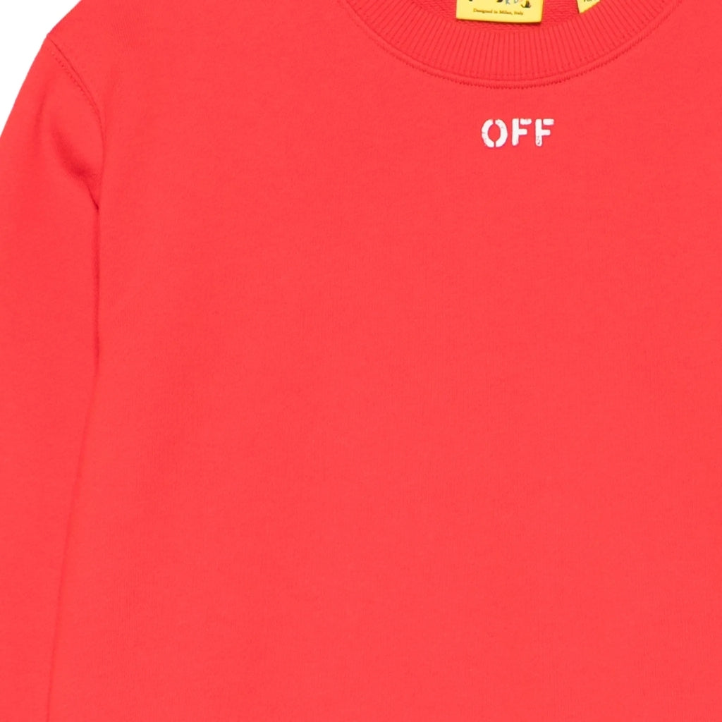 Off-White Kids Arrow Paint Crewneck Sweatshirt