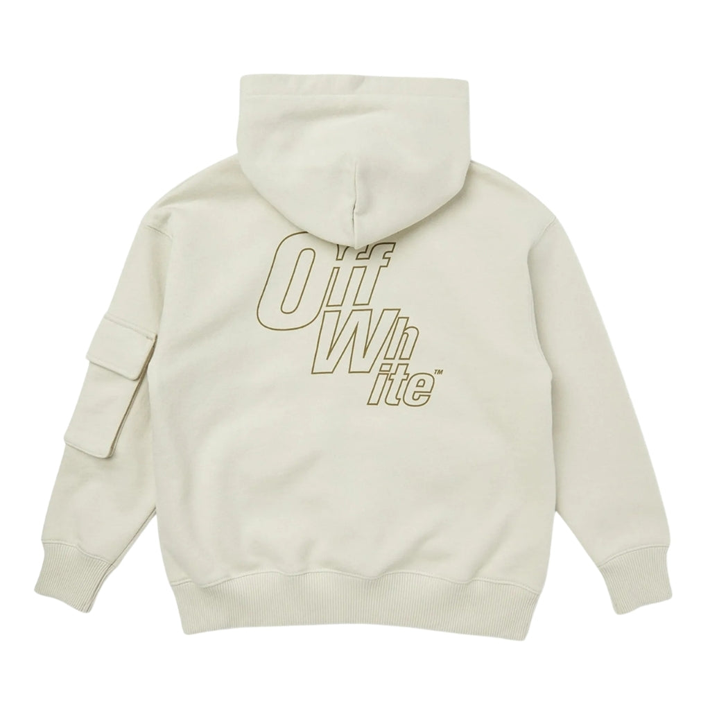 Off-White Kids Arrow Cargo Zip Hoodie