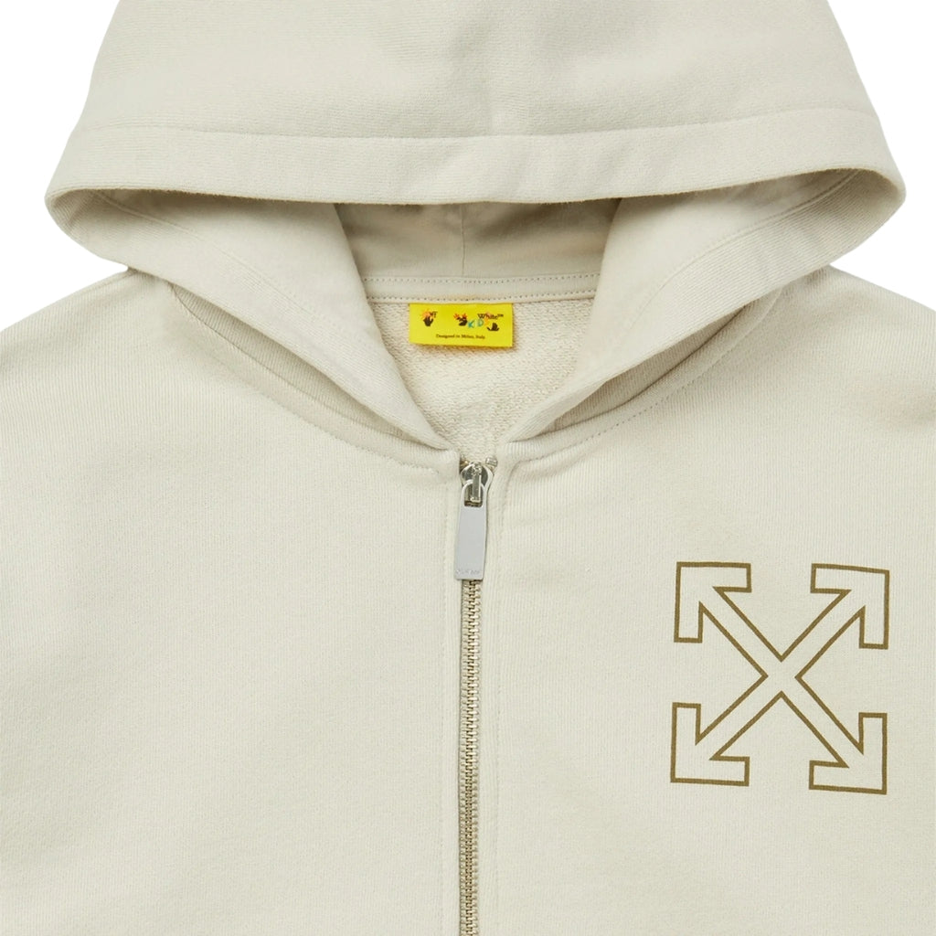 Off-White Kids Arrow Cargo Zip Hoodie