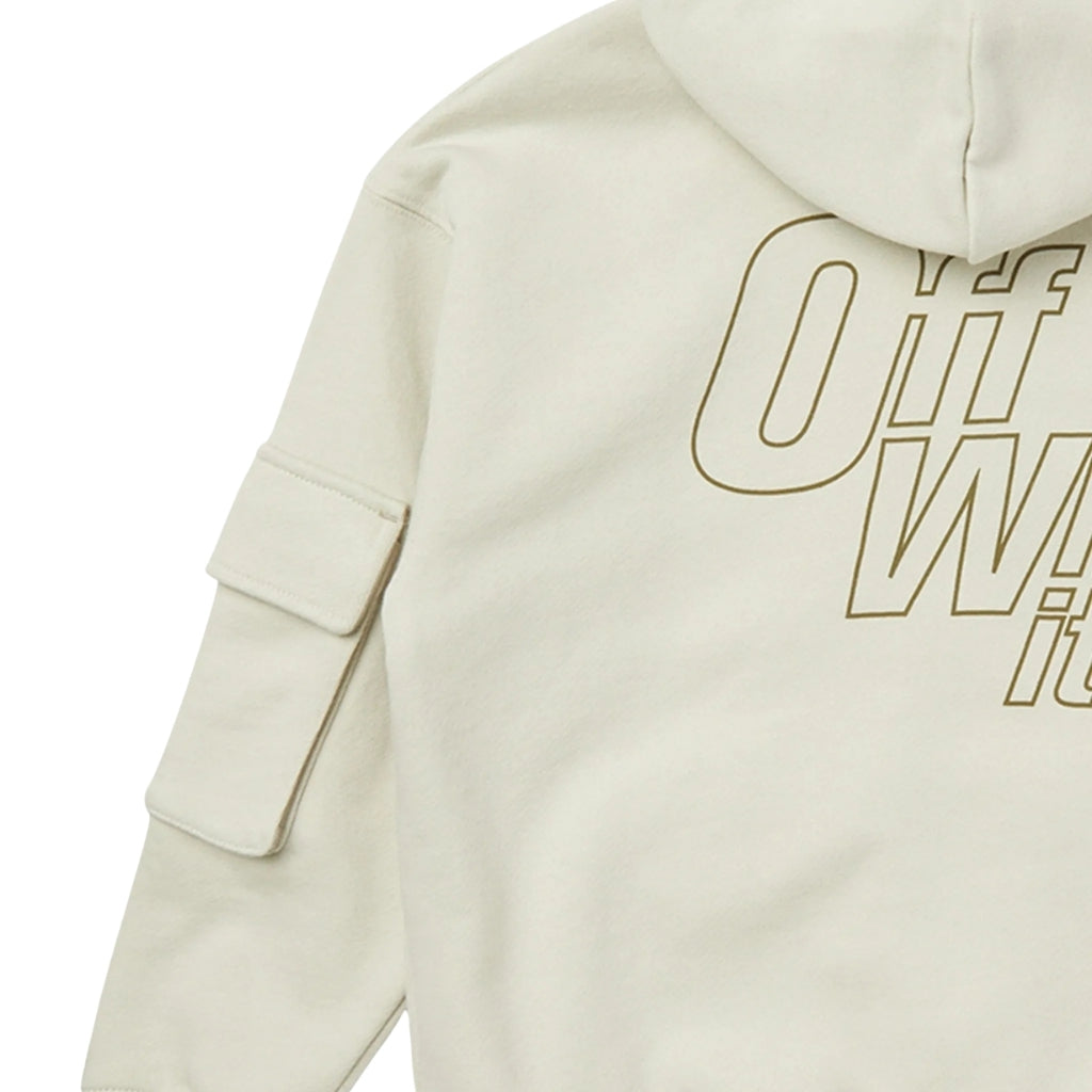 Off-White Kids Arrow Cargo Zip Hoodie