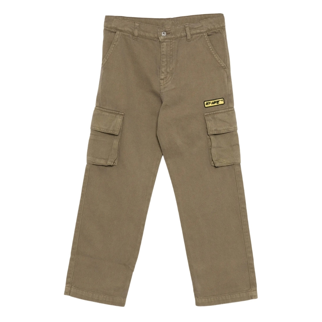 Off-White Kids Logo Patch Diag Cargo Pants