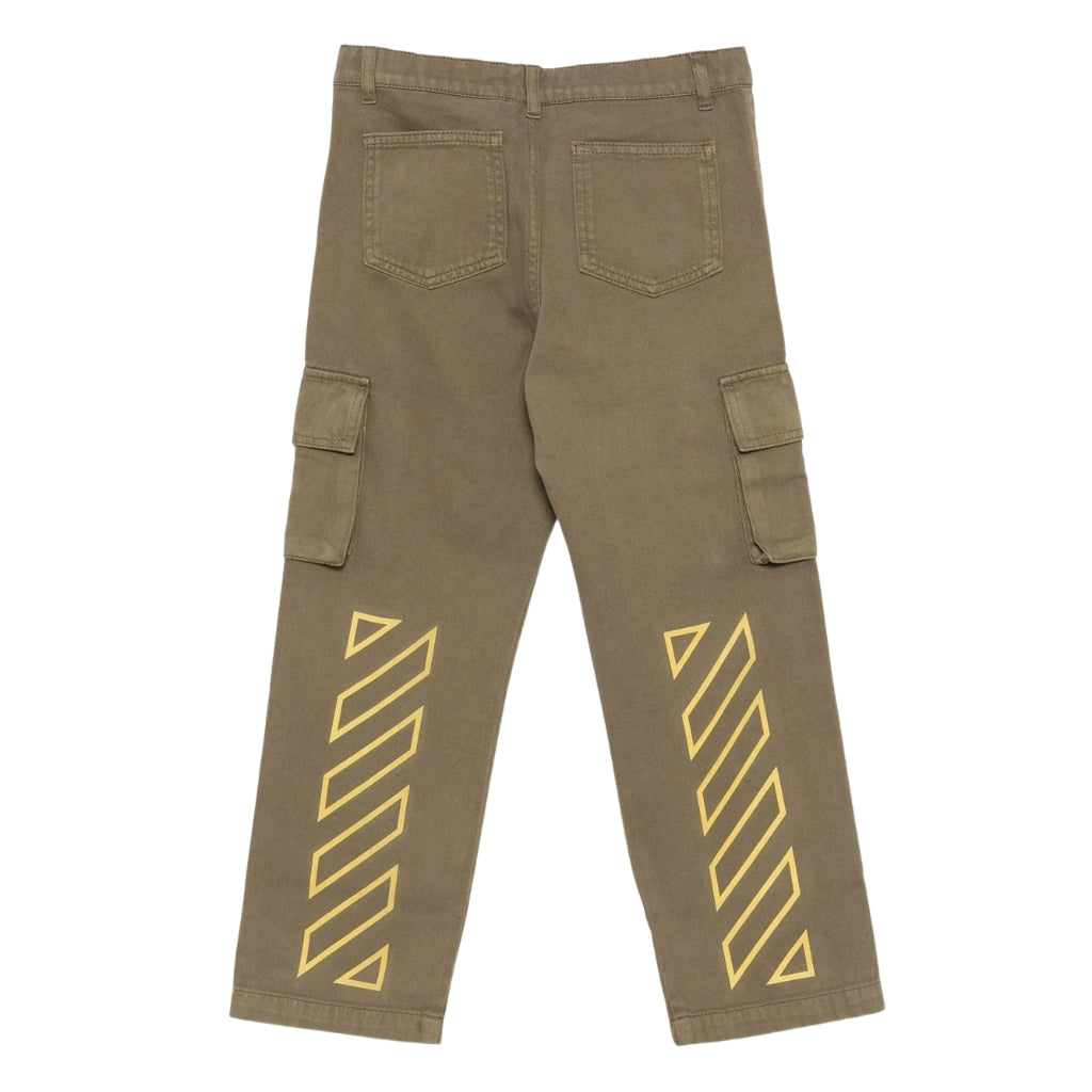 Off-White Kids Logo Patch Diag Cargo Pants