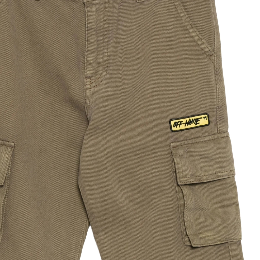 Off-White Kids Logo Patch Diag Cargo Pants