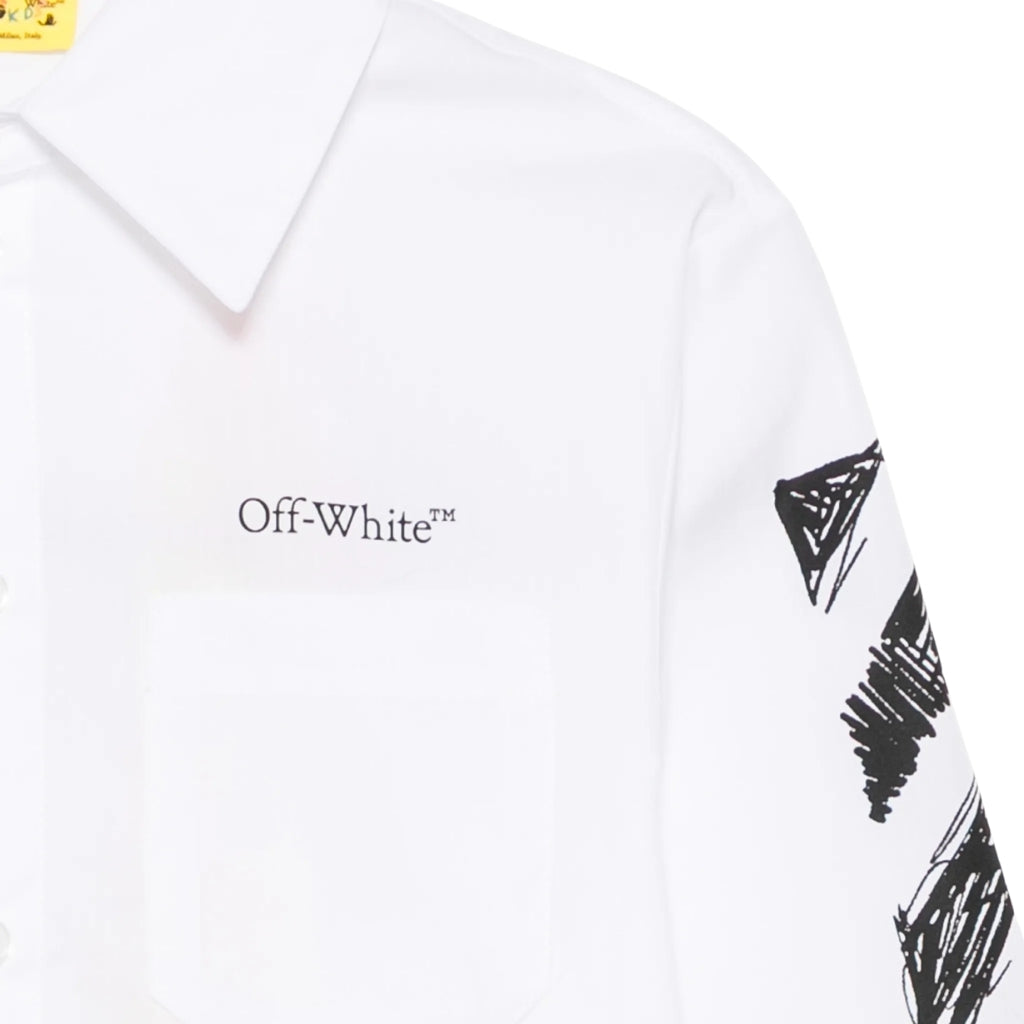 Off-White Kids Diag Sketch Shirt L/S