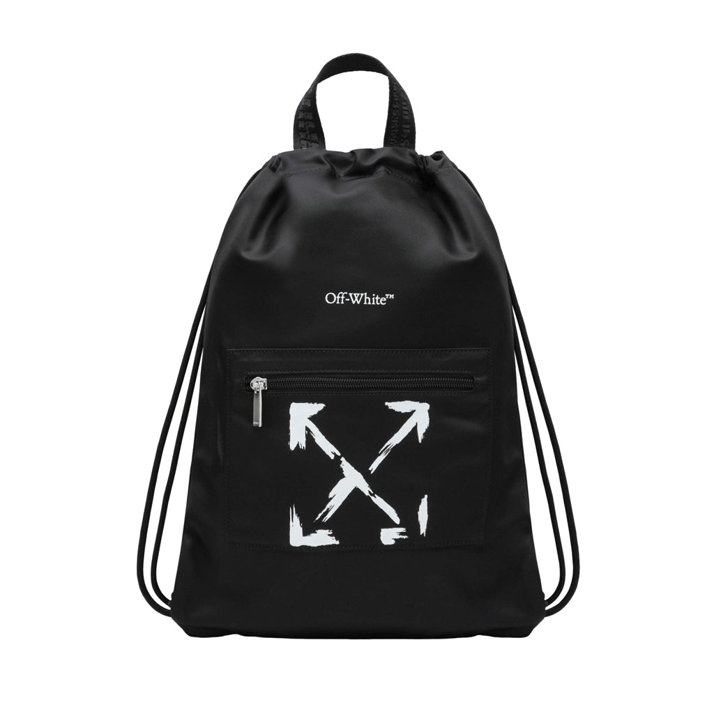 Off-White Kids Arrow Paint Drawstring Bag