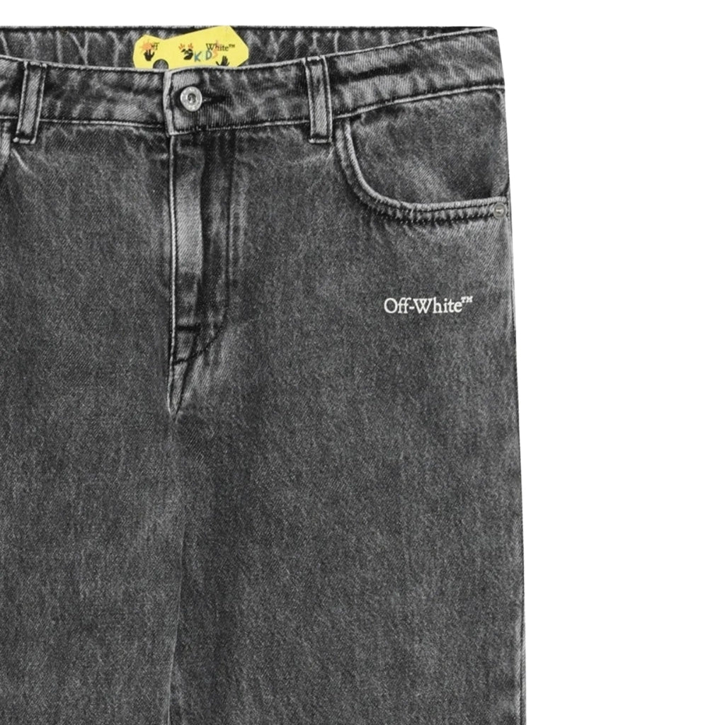 Off-White Kids Bookish Diag Denim Pants